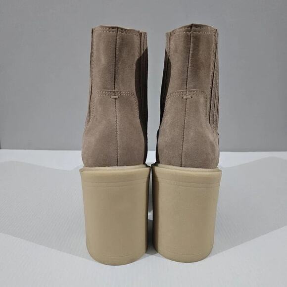 Dolce Vita Caster H20 Ankle Bootie Womens 10 Tan Suede Waterproof Platform Fall - Picture 9 of 16